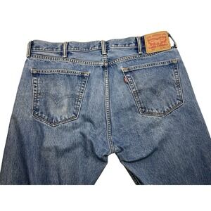 Vintage Levi's Jeans Mens W38 L32 Blue 505 Regular Fit Straight Leg Faded
